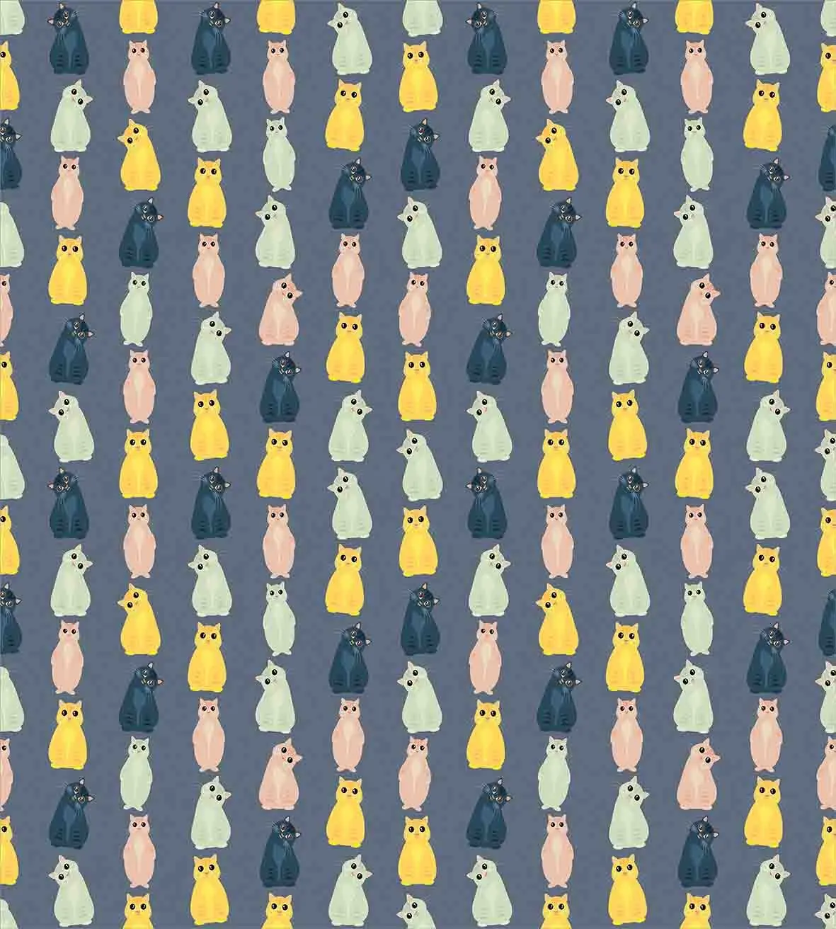 Комплект пододеяльников с изображением кошек красочный узор маленькими