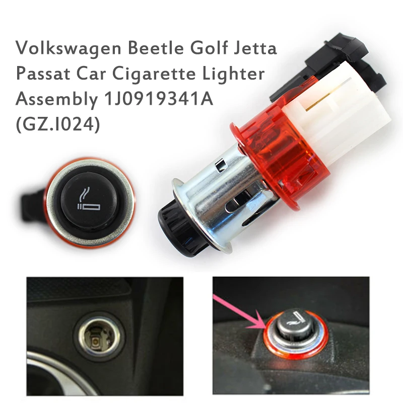 1 шт 12V розетка для автомобильного прикуривателя в сборе подходит VW Beetle Golf Jetta Passat