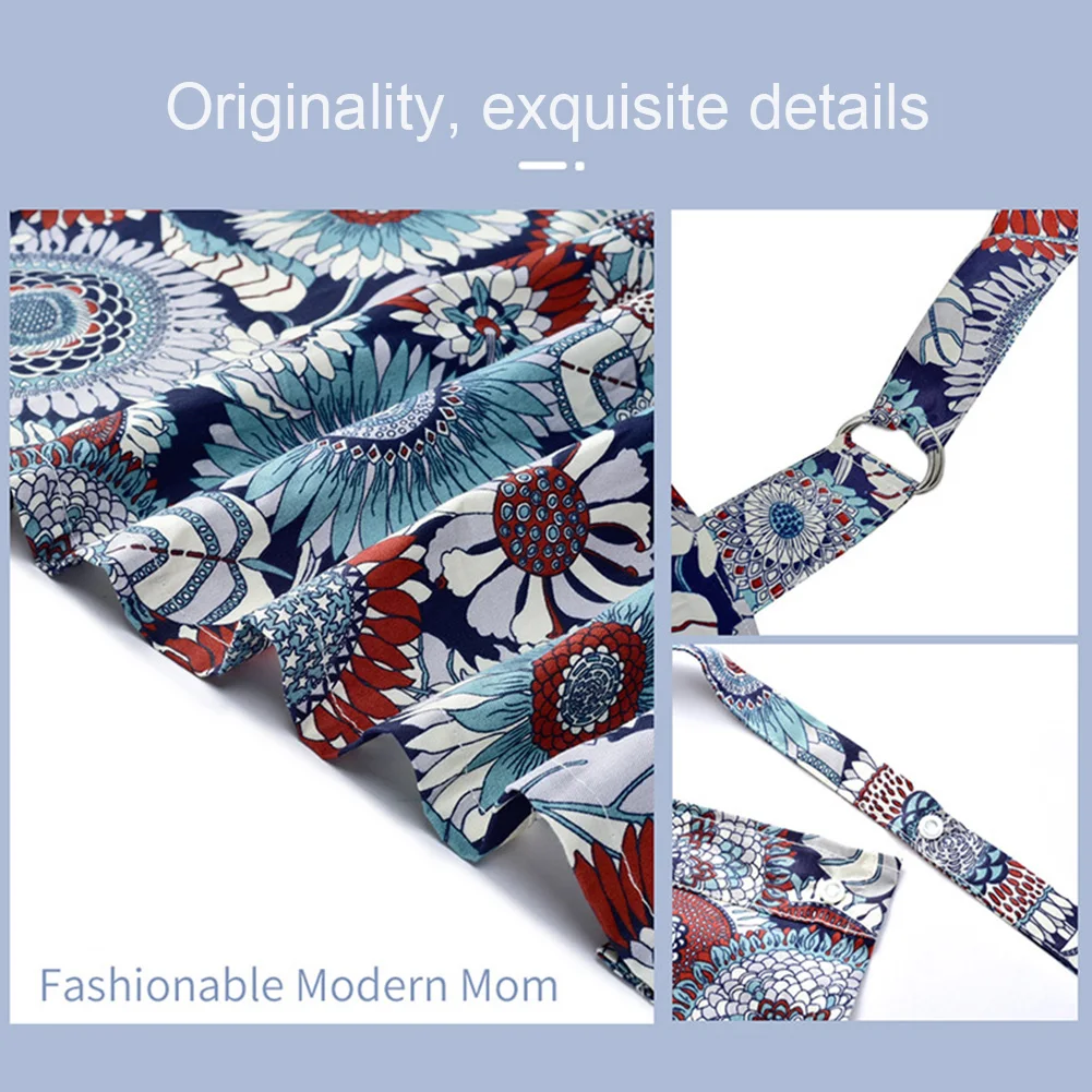 

Baby Mother Soft Nursing Cover Apron Privacy Multipurpose In Public Breathable Breastfeeding Newborn Cotton Blend Printed Shade