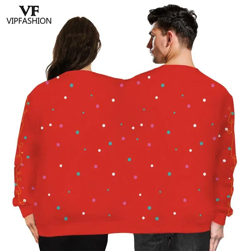 VIP модные зимние пары уличная Толстовка уродливые рождественских каникул