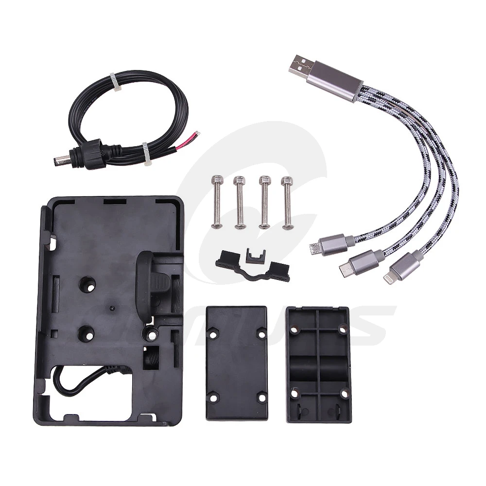 

OUMURS Phone Holder Bracket For Motorcycle BMW Honda Roll Bar 16 12mm for iPhone Xiaomi Samsung Screen 4 to 6.3 inch USB Charger