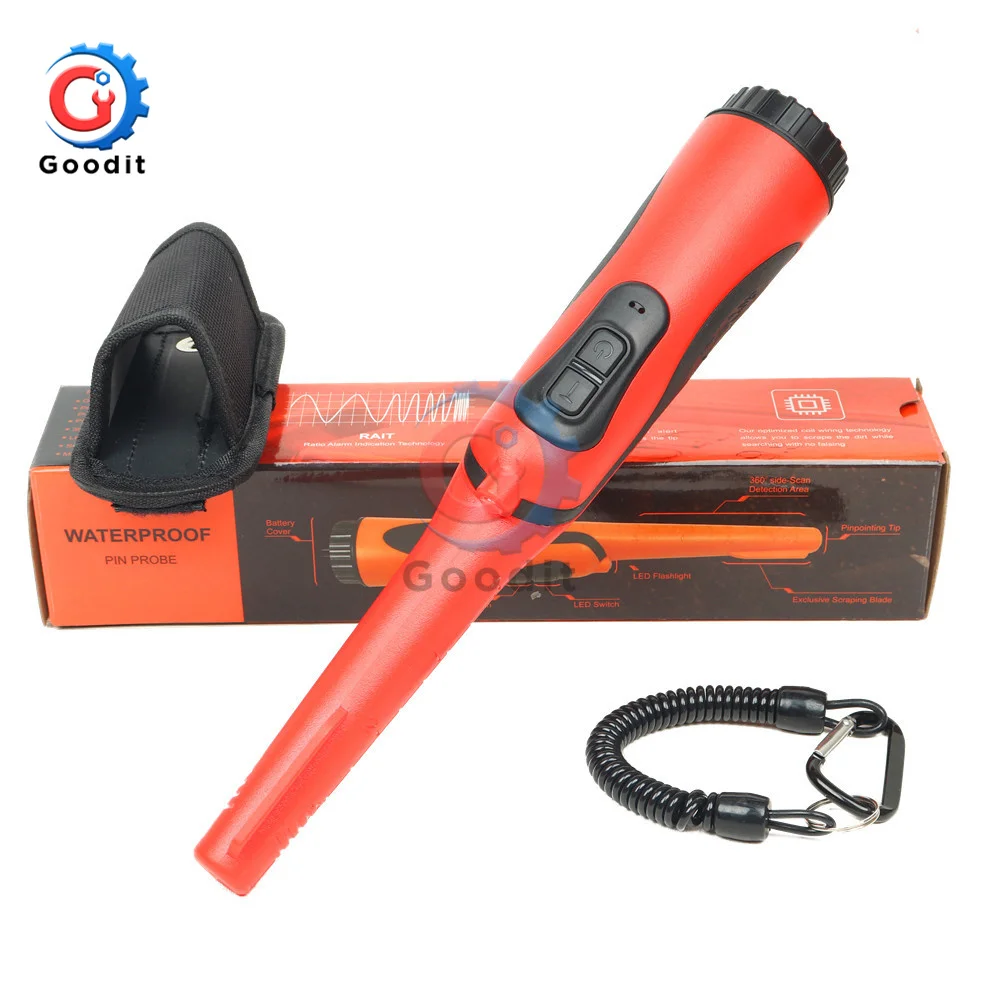 

Brand New Pinpointing Handheld All Metal Detector Depth Waterproof Gold Finder Search Treasure Hunter Kits For Coin And Cable