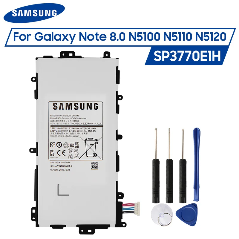 Оригинальный аккумулятор Samsung SP3770E1H для GALAXY Note 8 0 N5100 N5110 N5120 оригинальная сменная
