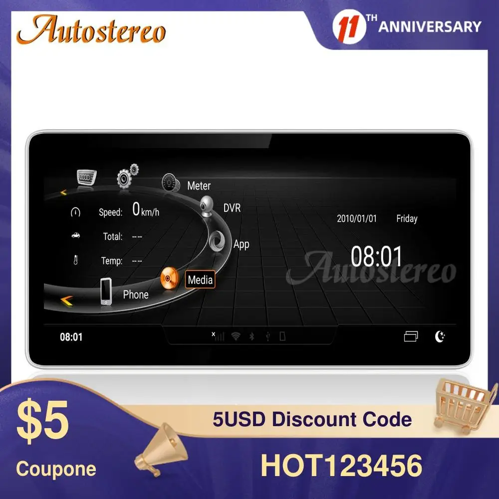 

For Audi Q5L 2018 2019 2020 Android 9 64+4GB Display Car GPS Navigation Auto Headunit Dash Multimedia Player Radio Tape Recorder