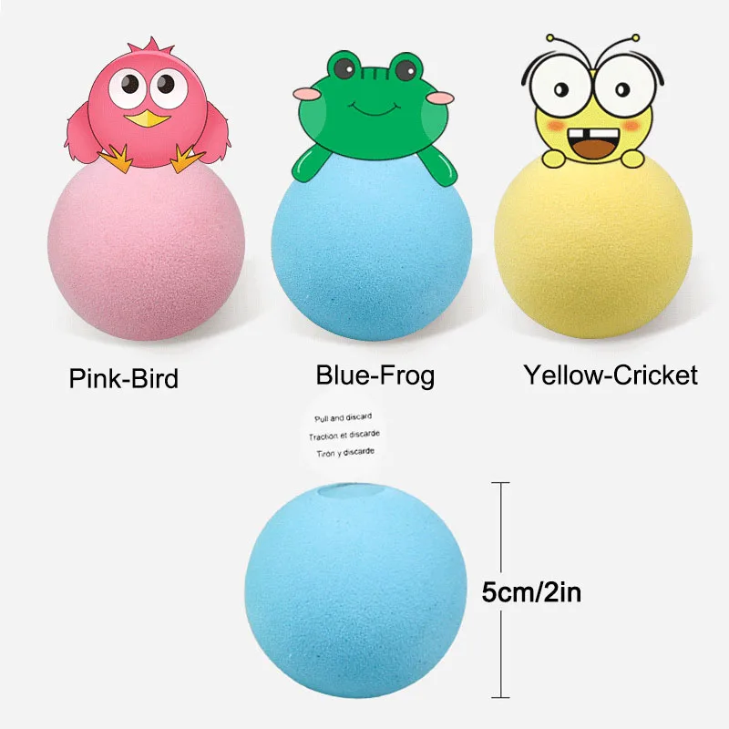 

Smart Cat Toys Interactive Ball With Catnip Cat Training Toy Touch Sound Playing Ball Teaser Squeaky Toy For Cats Kitten Molar