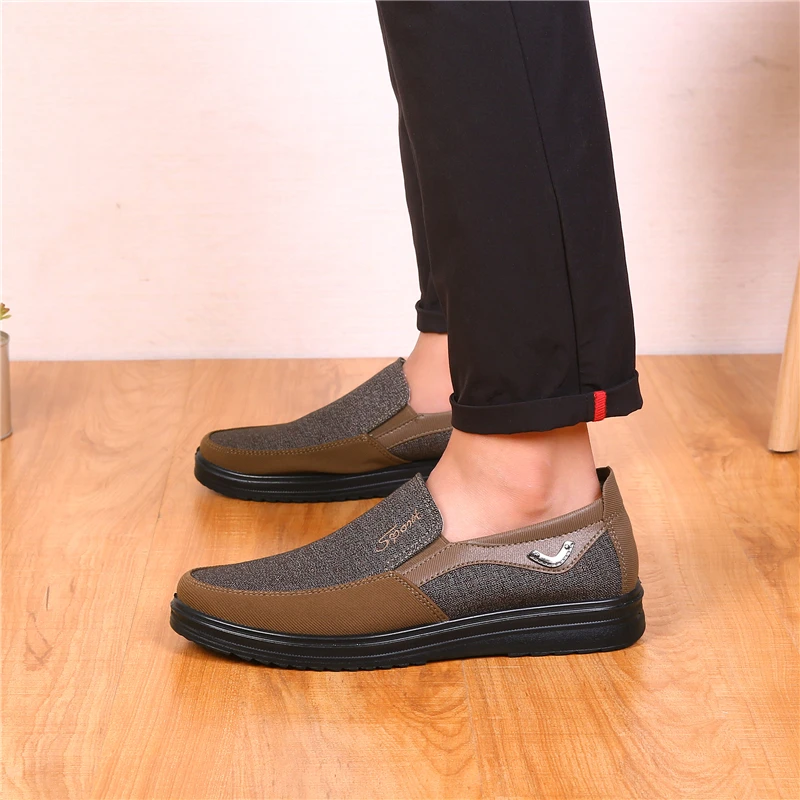 Лоферы мужские дышащие на плоской подошве размеры 38-50 для вождения лета 2019 | Обувь