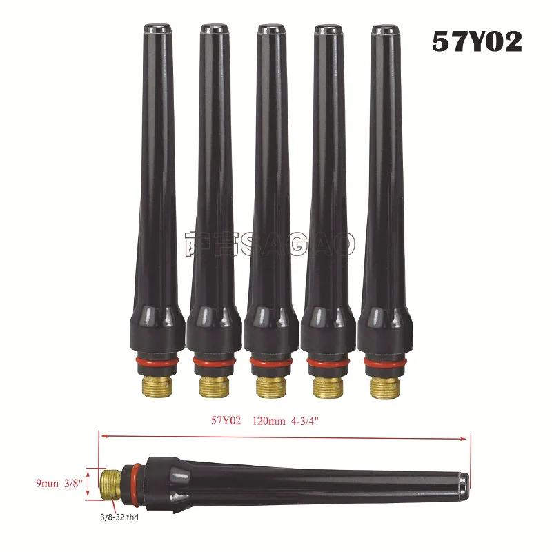 5Pcs/10Pcs TIG Welding 57Y02 Long Back Cap for Torch wp 17 18 26 Series Tig ConsumablesWelding Soldering Supplies | Инструменты