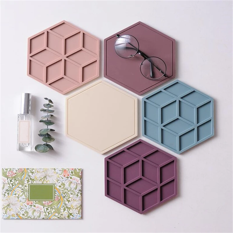 Креативные силиконовые подставки противоскользящие термоизолированные коврики