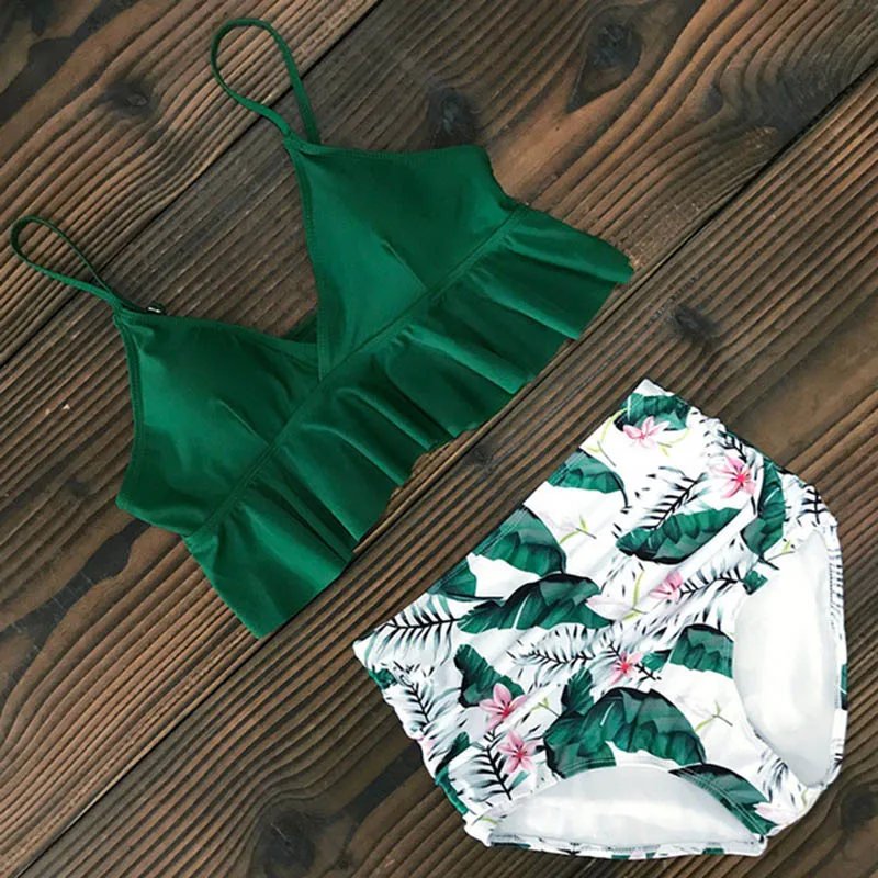 

Sexy Bikinis Women Swimsuit 2021 Summer Beachwear Bathing Suits Swim Wear Padded Push up Swimwear Halter Top Bikini Set