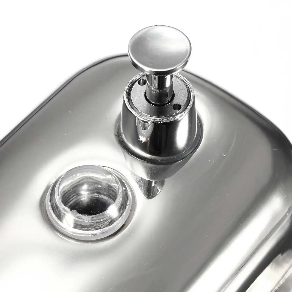 

Xueqin 500ml 800ml 1000ml Liquid Soap/Shampoo Dispenser Stainless Steel Lotion Pump Action Wall Mounted Bathroom Durable