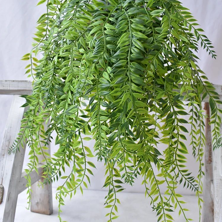 1 шт. 70 см 3-вилка настенная пластиковая бамбуковая трава Виноградная поддельная