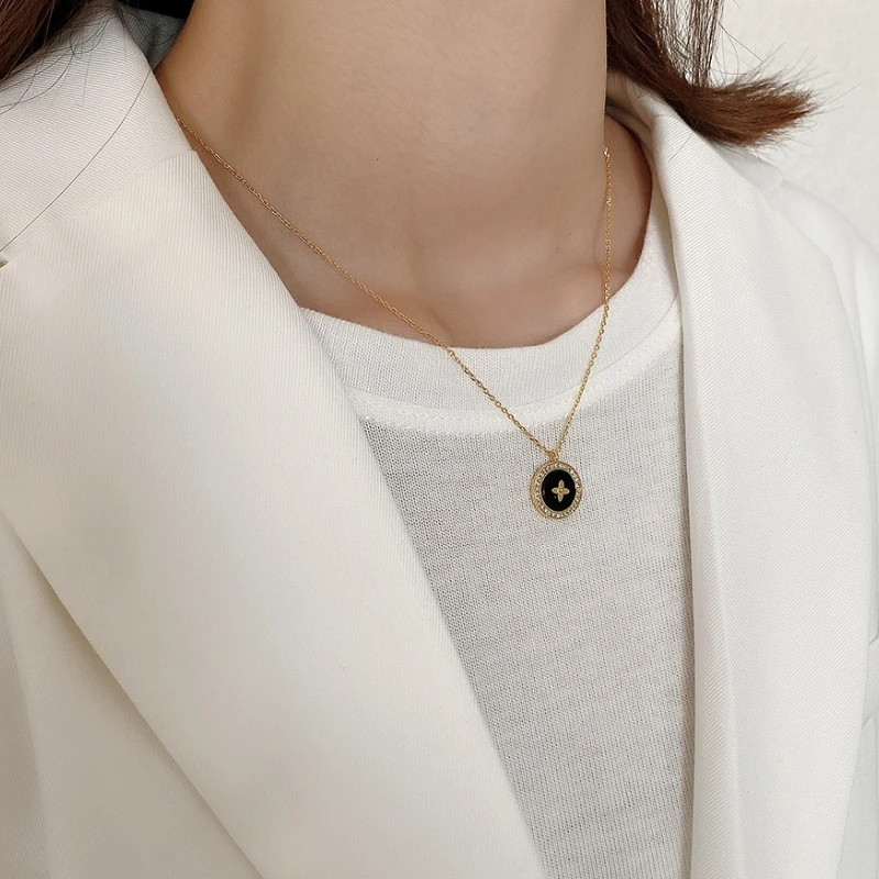 Черный Агат Bijoux Femme (украшения своими руками) 925 стерлингового серебра круглый