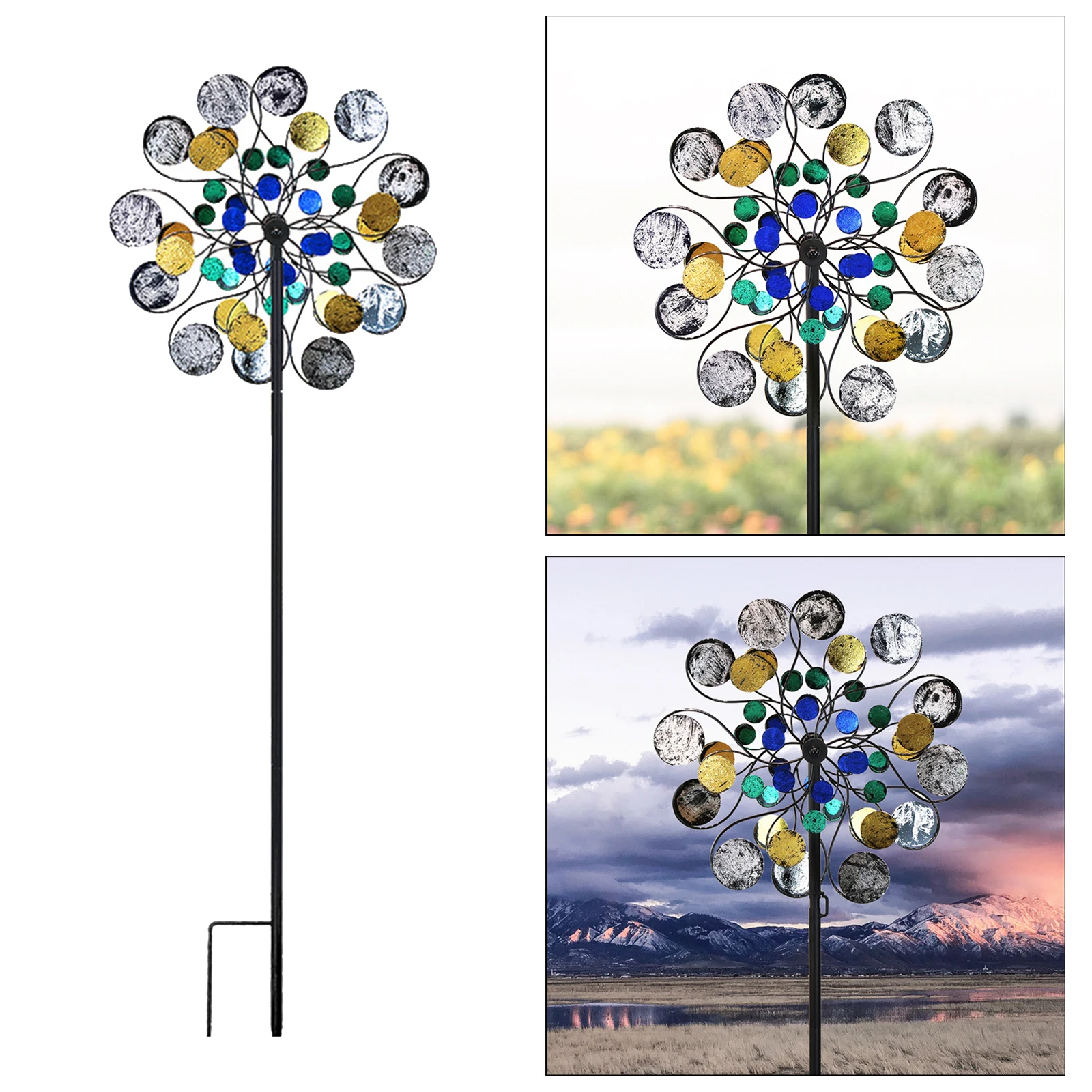 

Large Wind Spinner Decorative Garden Lawn Art Decor Decorations Ornament