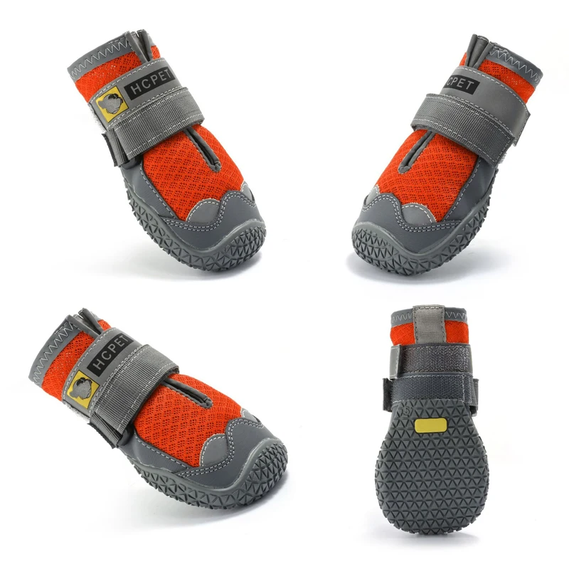 

New Reflective Dog Shoes Breathable Dog Boots Anti Skid Footwear Non-Slip Pet Shoes for Medium Large Dogs Pitbull
