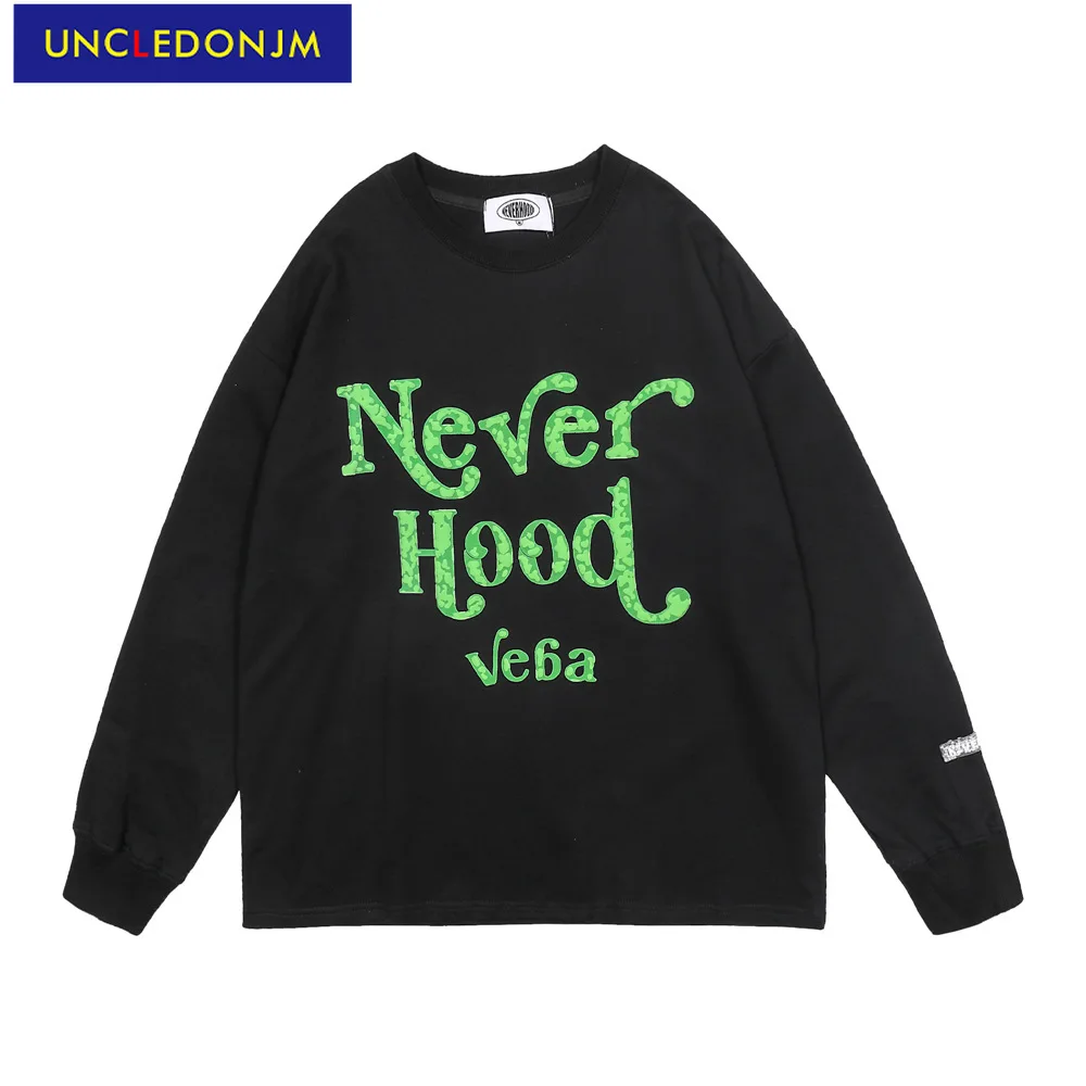 

UNCLEDONJM Crewneck sweatshirt japanese streetwear sweatshirts harajuku oversized sweatshirt skateboard men clothing NH1275
