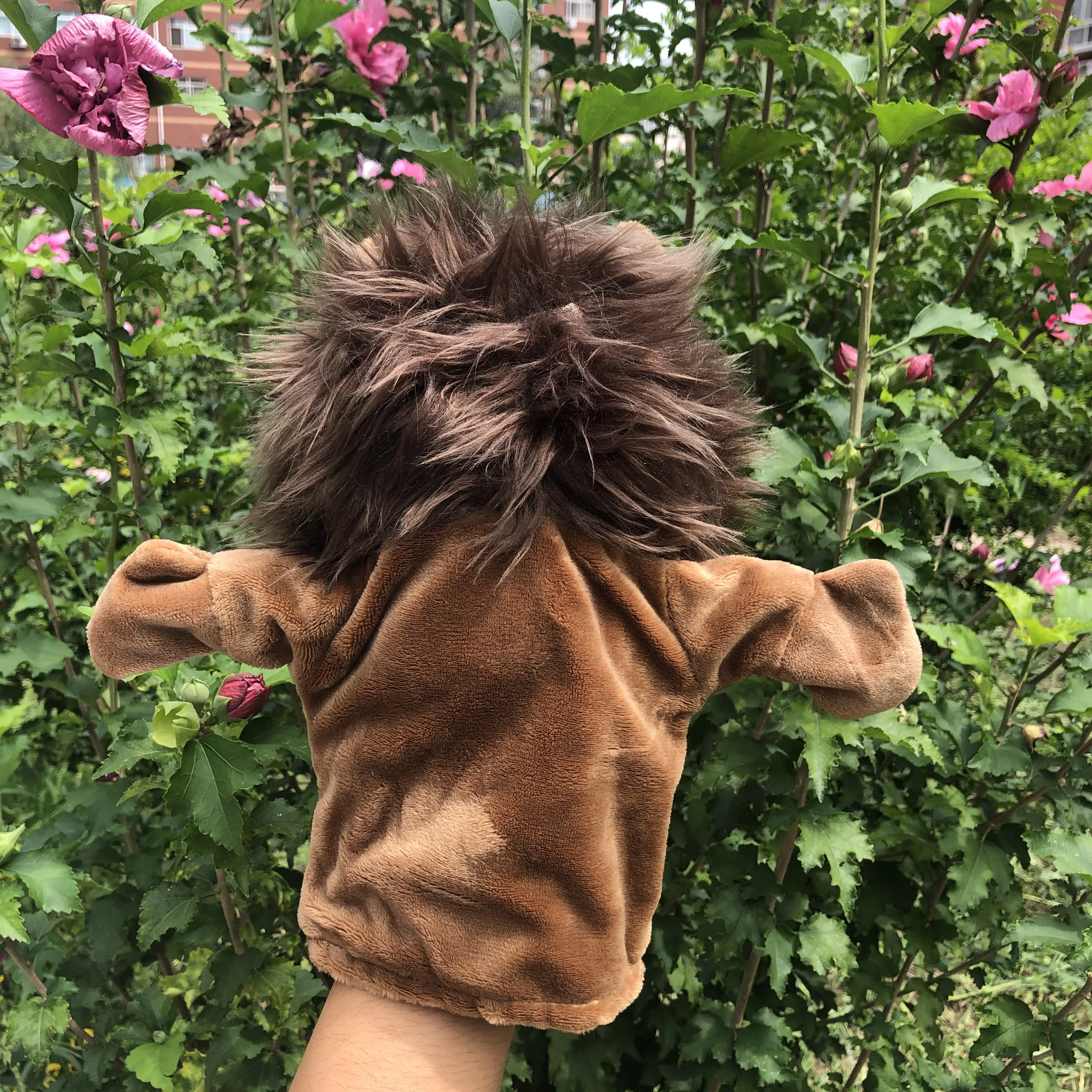 

24cm Forest Animals cartoon animal hand puppet lion infant finger plush toy child parent-child storytelling props for baby gifts