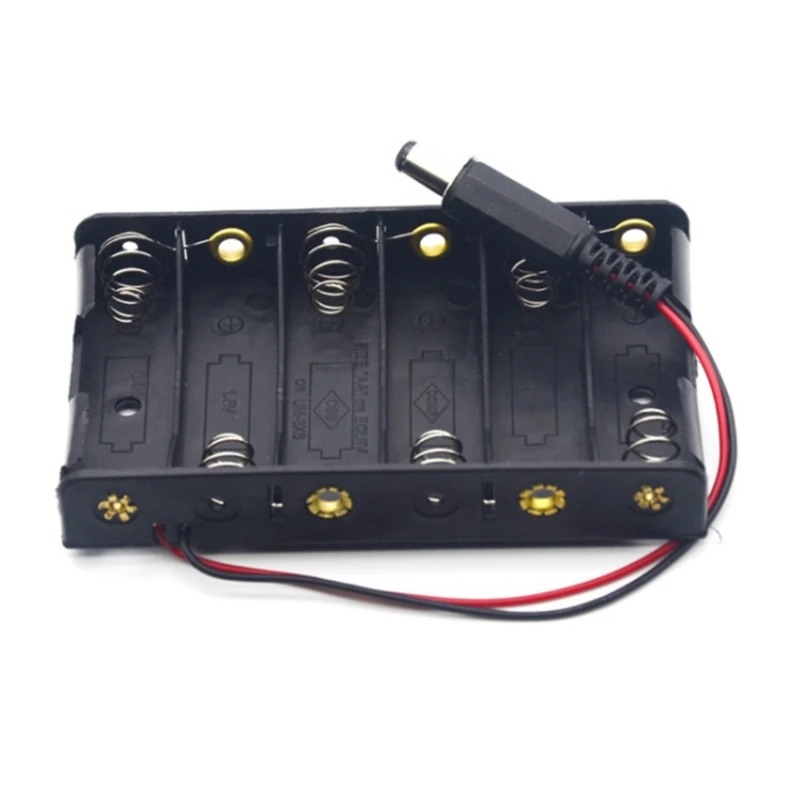 

Коробка для хранения батарей формата АА, коробка-лидер с 6 слотами для самостоятельной зарядки стандартных батарей