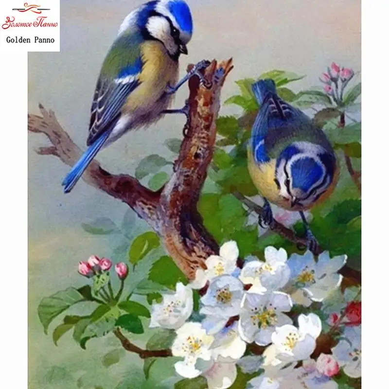 Square Diamond Diamond Painting Cross Stitch Bird Diamond Embroidery Animal Mosaic Full Diamond Decoration