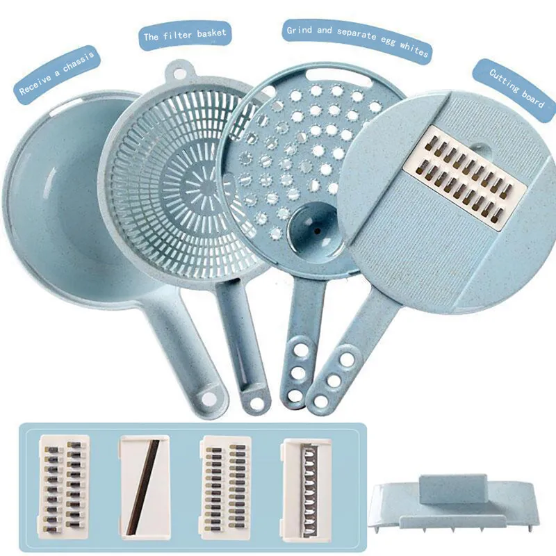 Многофункциональная ручная терка для овощей резки машина пшеничной соломы