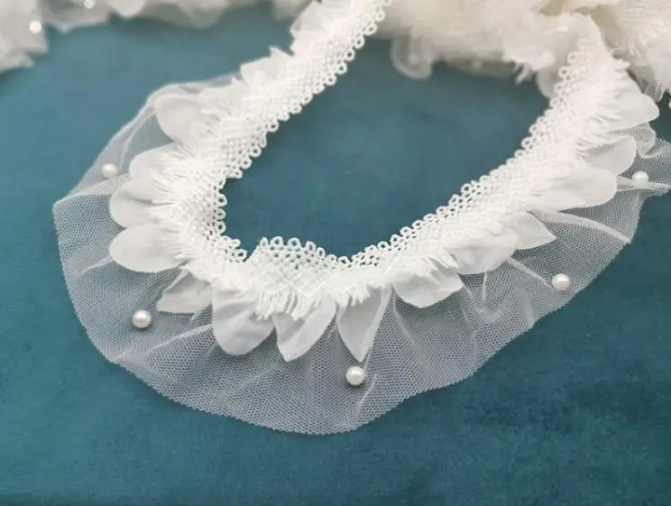 3 метра ширина 23 см красивая белая кружевная сетчатая отделка для свадебного