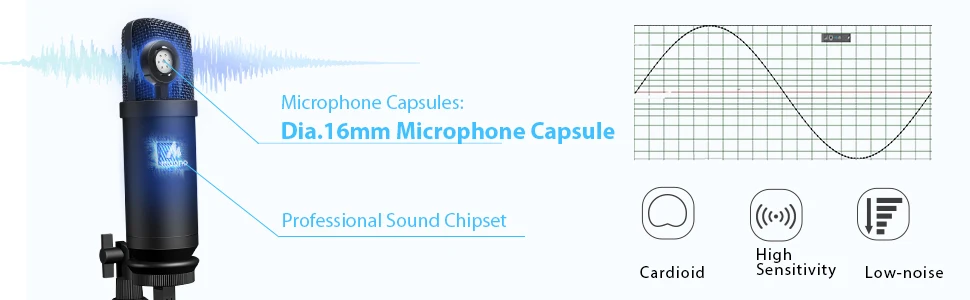 MAONO A04TR USB микрофон комплект 192 кГц/24 бит компьютерный кардиоидный микрофон Подкаст конденсаторный микрофон для ПК караоке YouTube игровой