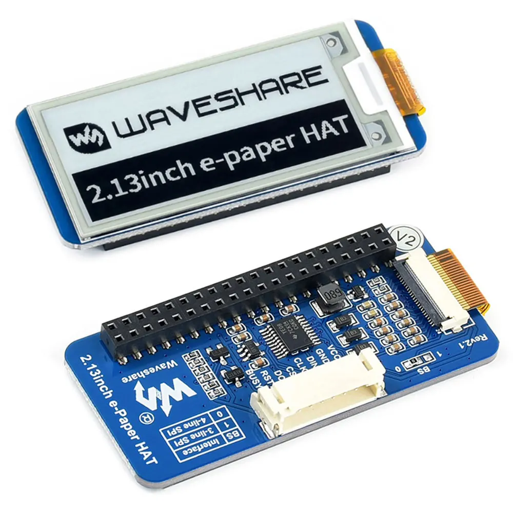 Raspberry Pi 2 13 дюйма E-Ink дисплей 250 × 122 экран e-paper Hat для 4B/3B +/3B/Zero Jetson Nano Arduino STM32 |