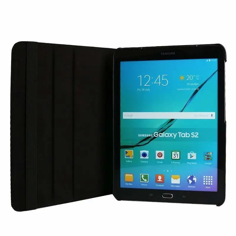 Чехол книжка из искусственной кожи для Samsung Galaxy Tab S2 8 0 дюйма с вращающейся на 360