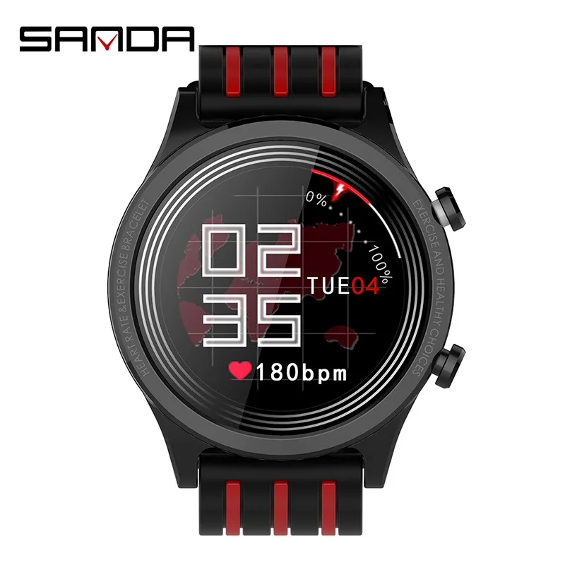 Силиконовые смарт часы на ремешке для мужчин и женщин водонепроницаемый