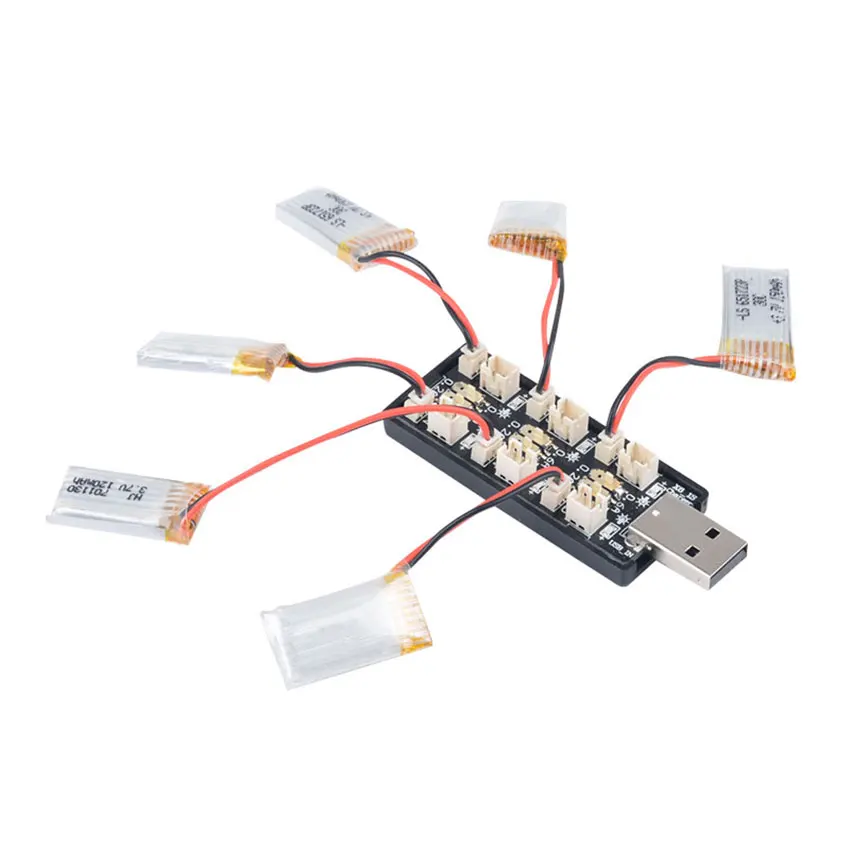 1S 3 7 в LiPO 8 LiHV USB зарядное устройство с несколькими портами 6x ph1.25 + ph2.0 для