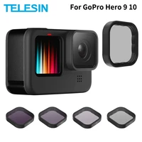 telesin nd8 nd16 nd32 cpl lens filter set aluminium alloy frame for gopro hero 9 10 black action camera nd cpl lens accessoreis