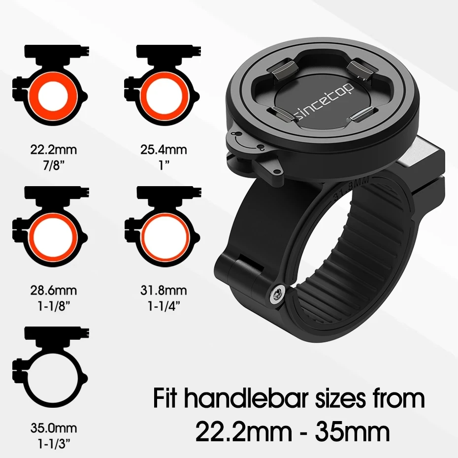 2021 black universal mountain bike handlebar stem phone holder aluminum bicycle moto motorcycle mount clamp with ultra lock free global shipping