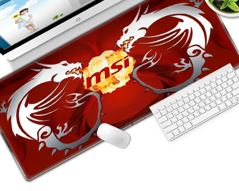 700*300 мм серия Red Dragon высокоскоростной большой игровой коврик для мыши, клавиатуры, Противоскользящий коврик для компьютерной мыши из натурального каучука