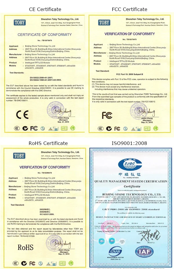 

7 Inch Industiral LCD Display Module with Control Board for Equipment Control Panel for Industrial Use