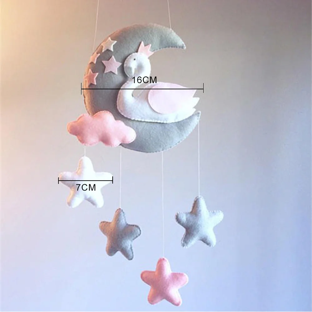 Детские игрушки сделай сам погремушки луна лебедь Колокольчик для кровати мам