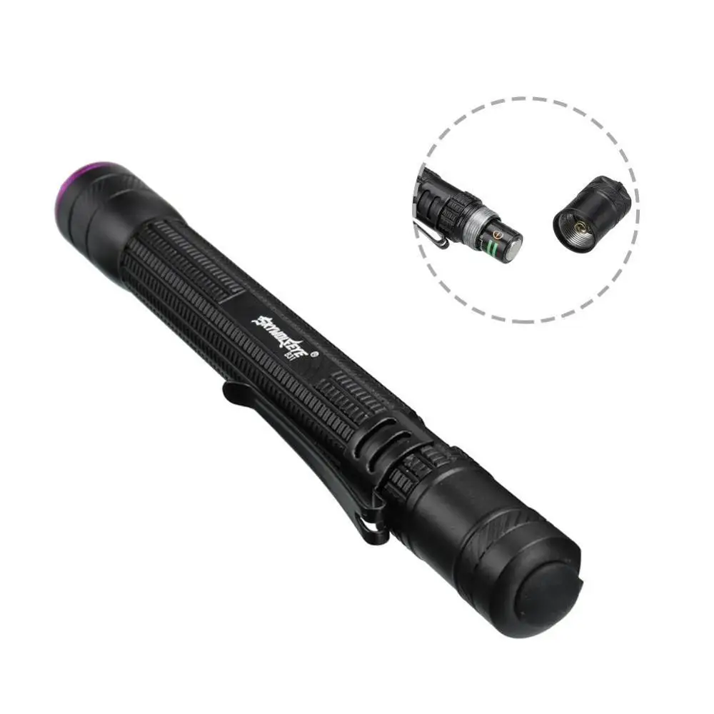 Профессиональный фонарик черного света Penlight 395nm инспекционная лампа факел