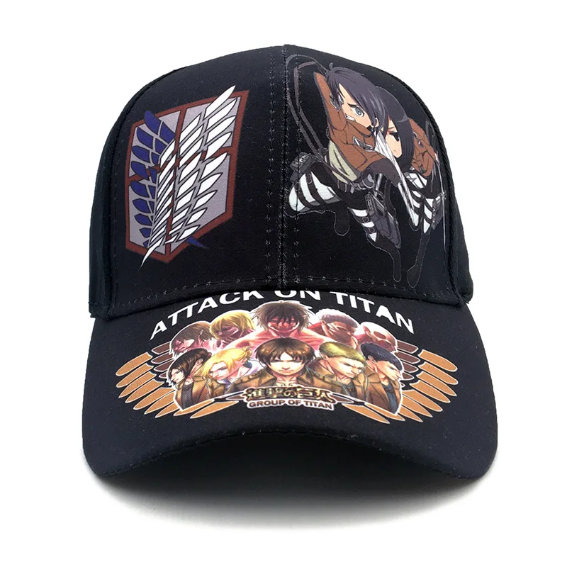 Новинка хлопковая бейсболка aot regiment для папы с мультяшным принтом персонажа