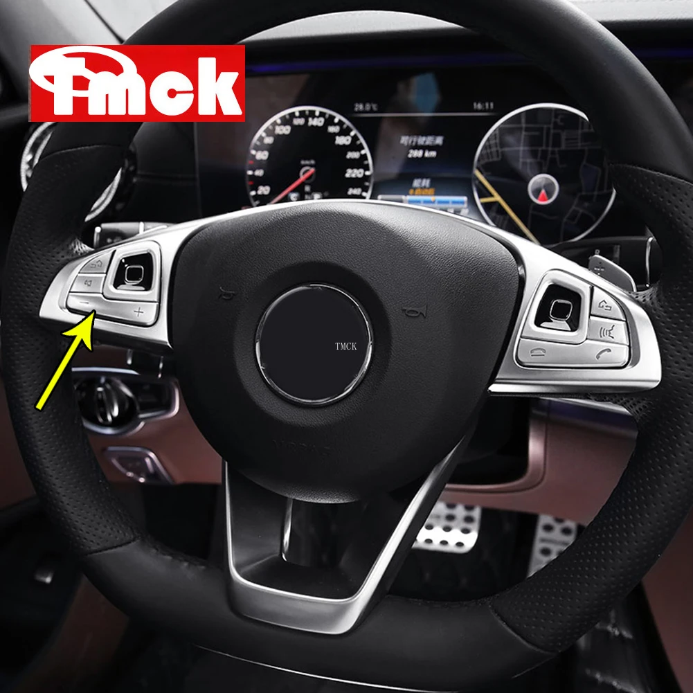 Для Mercedes Benz E Class W213 2016 2017 2018 2019 ABS автомобильные аксессуары кнопка рулевого колеса