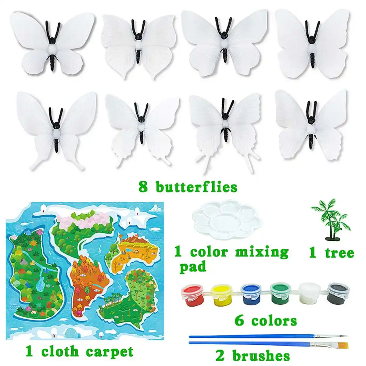 

19pcs/lot 3d Effect Crystal Butterflies Wall Sticker Beautiful Butterfly Butterfly Maker Butterfly Coloring Home Decoration