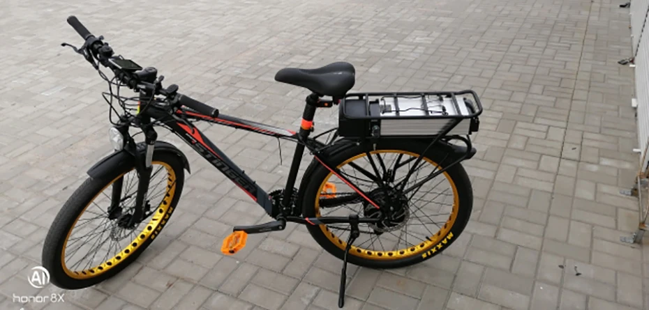 Регулируемая 2" 26" 700C велосипедная багажная стойка черного цвета с двойным слоем для электровелосипеда, батарея заднего хода для велосипеда, Аксессуары для велосипеда