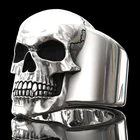 FDLK модное готическое панк кольцо с головой дьявола для мужчин властное винтажное гладкое кольцо с скелетом для мужчин ювелирные изделия в стиле хип-хоп рок