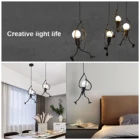 Промышленный металлический подвесной светильник-Железный человек, мультяшный потолочный светильник, стандартный современный минималистичный светильник