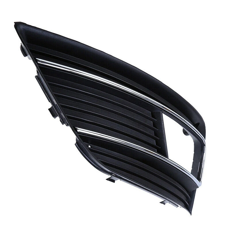 

2 Pcs Car Front Bumper Fog Light Cover Grille for- A4 B8 2012-2015, Left & Right