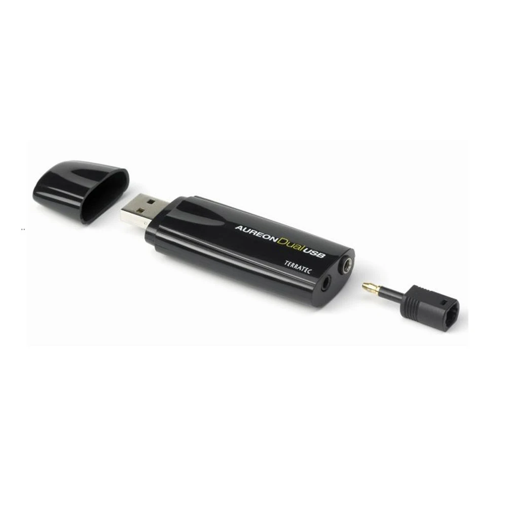 DAC TerraTec золотистый двойной USB звуковая карта без драйвера стерео выход микрофон