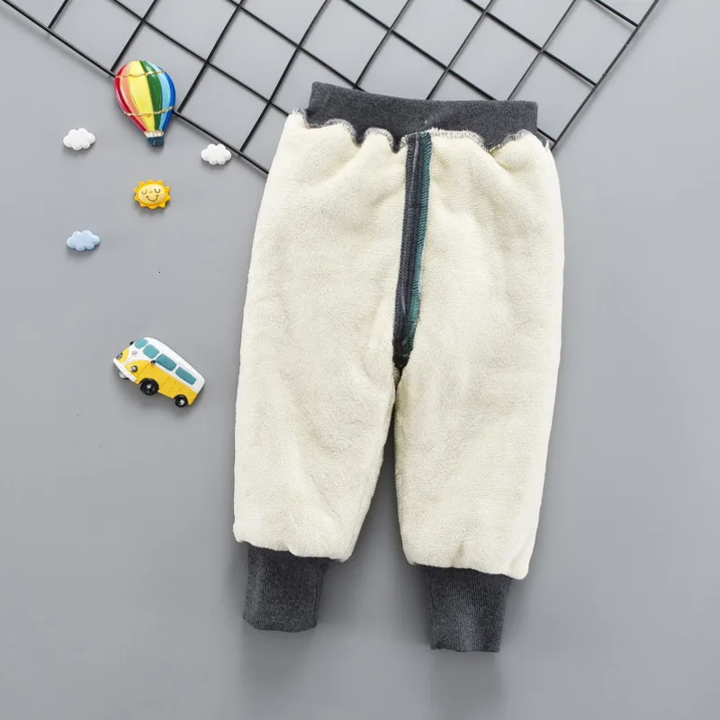 Новинка Зимняя детская одежда из плотного бархата и хлопка Теплые штаны в