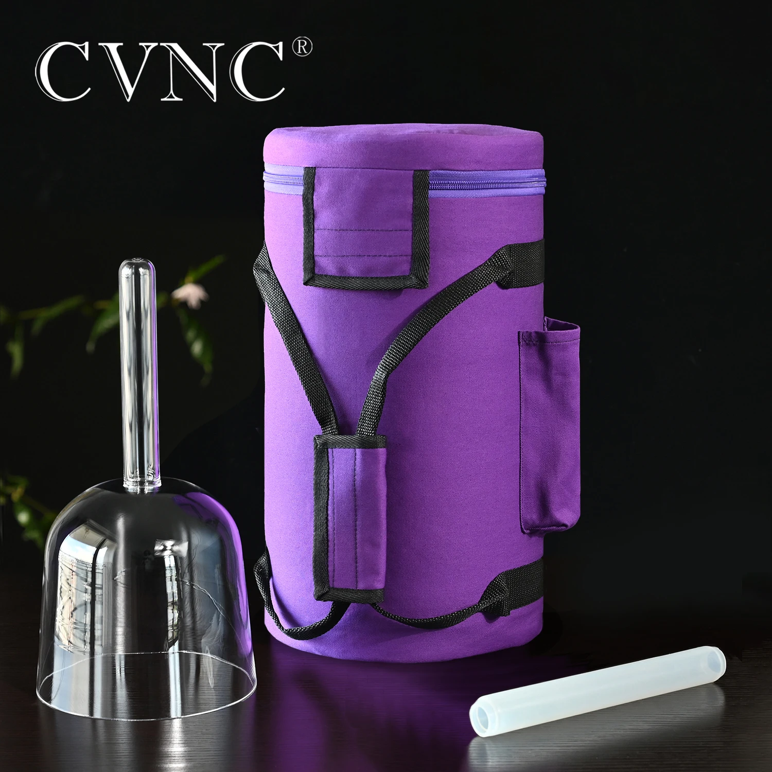

Поющая чаша CVNC с полая ручкой, 6 дюймов, с любой нотой, с кристаллом кварца, с бесплатным Футляр фиолетового цвета