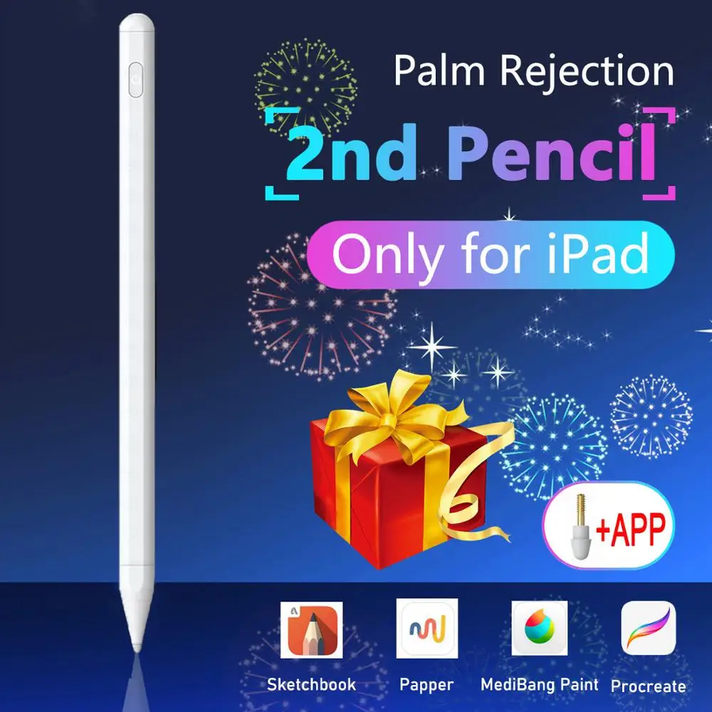 Стилус для ipad Pencil 2018 2019 2020 Apple 2 1 с блокировкой пальмы сенсорная ручка планшета pro 11