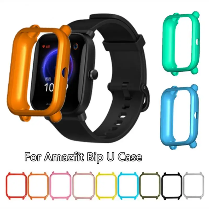 

Screen Protector Case For Amazfit GTS 2 Mini/Bip U Pro/Bip S/Bip Lite/ Pro Watch TPU Shockproof Cover Bumper Shell Protector