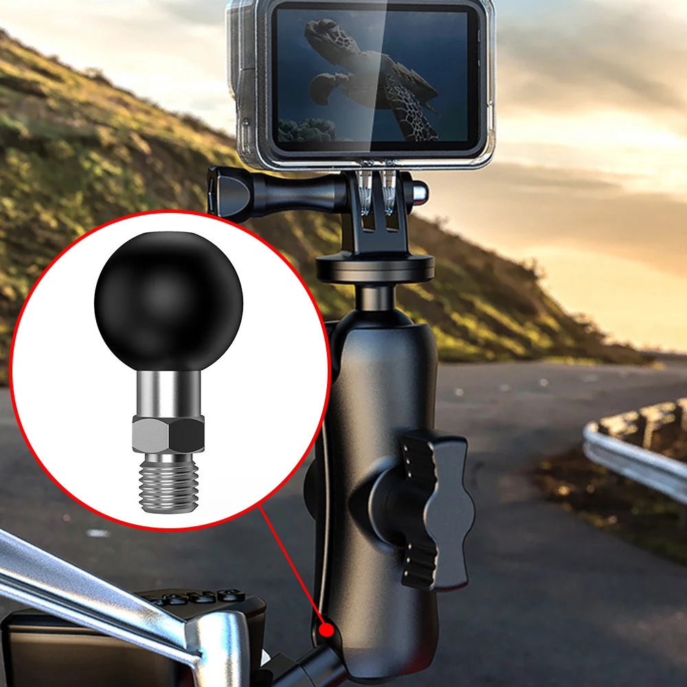 

1Inch Ball Base M10 X 1.25 Male Thread Mount For Motorcycle Electric Vehicle Mobile Phone Holder Accessories