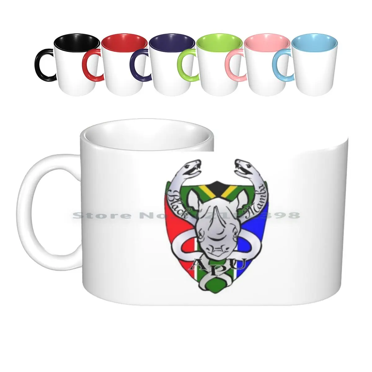 

Black Mamba Anti Poaching Unit Logo Ceramic Mugs Coffee Cups Milk Tea Mug Black Mamba Apu Transfrontier Africa Craig Spencer