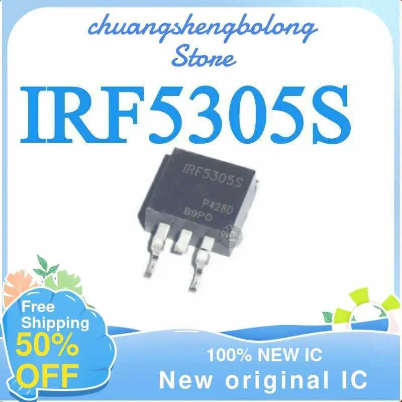 10PCS F5305S IRF5305S TO-263 New original IC Field Effect Tube P-FET Patch TO-263P Channel